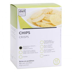 Chips fromage et oignon riches en protéines de soja