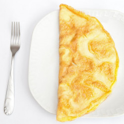 Omelette fromage hyperprotéinée