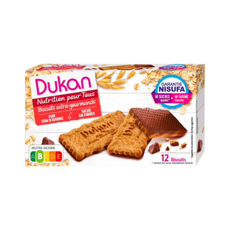 Biscuits Dukan Extra-gourmands au chocolat noir