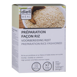 Préparation façon riz hyperprotéiné