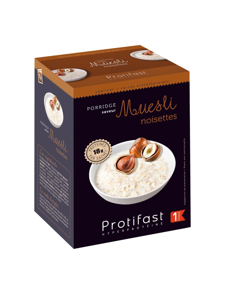 Muesli aux noisettes hyperprotéiné