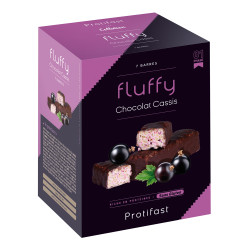 Protifast barre Fluffy cassis au chocolat