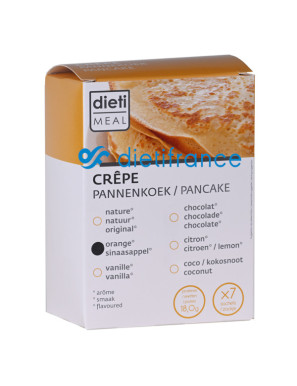 Dietimeal Crêpe Orange Riche en Protéines Sans Sucres Ajoutés