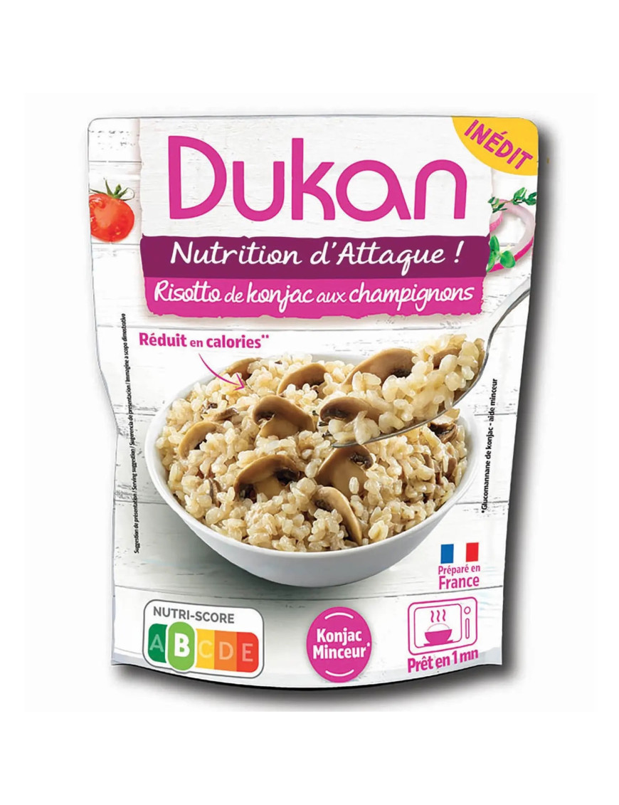 Dukan risotto de konjac aux champignons