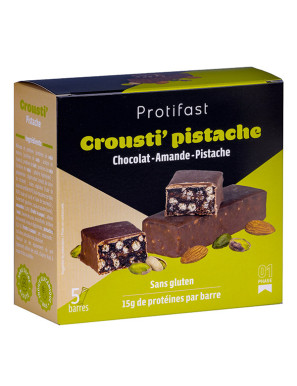 Protifast barre protéinée chocolat pistache et amande