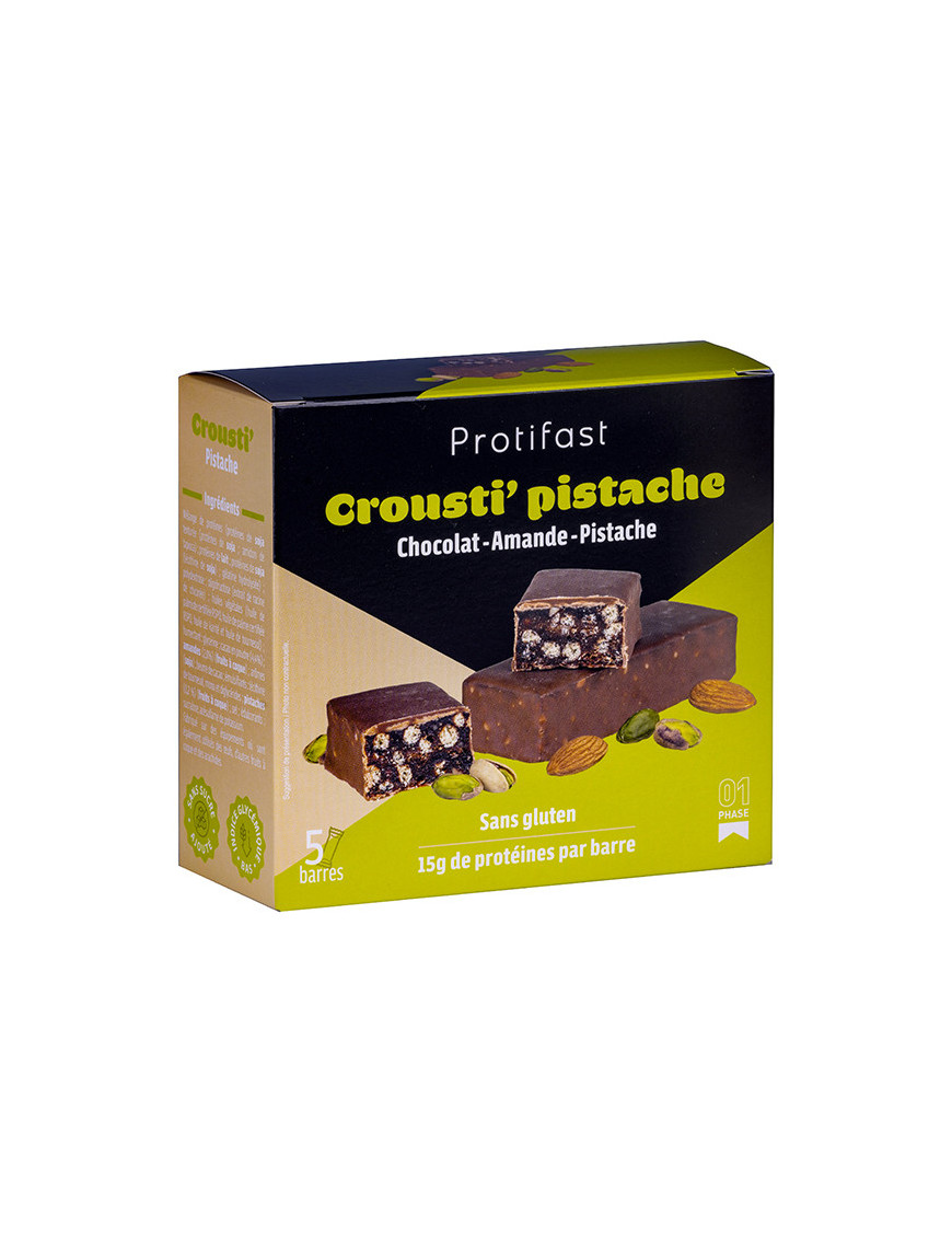 Protifast barre protéinée chocolat pistache et amande