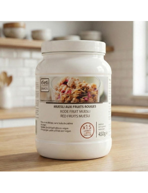 Dietisnack Muesli Céréales Fruits Rouges Riches en Protéines