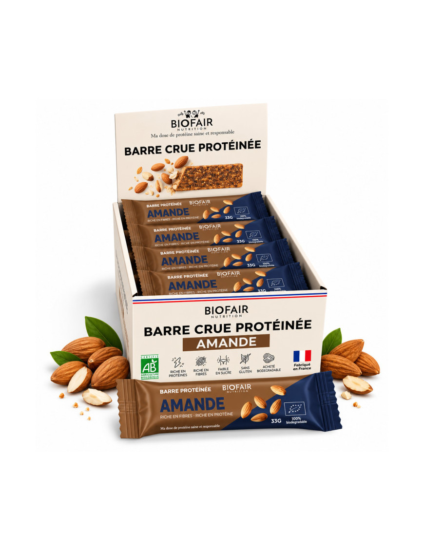 Biofair barre protéinée bio aux amandes