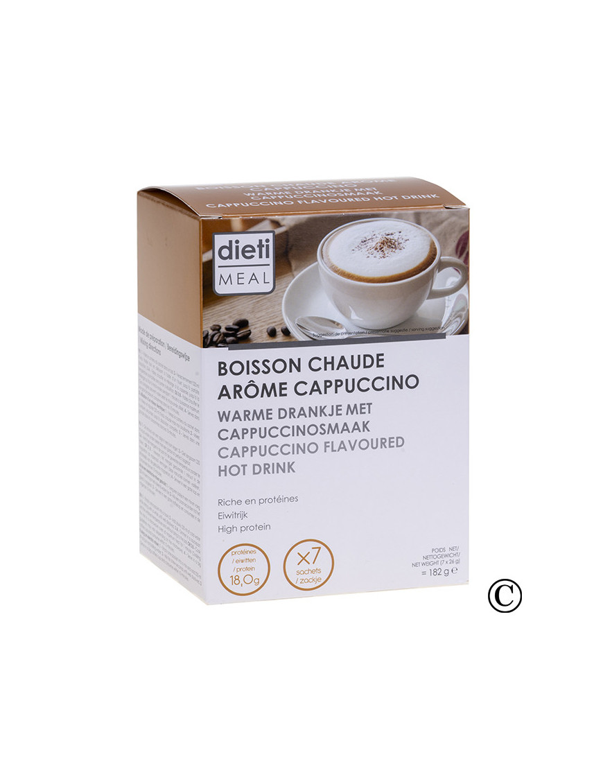 Boisson instantanée pour Cappuccino Hyperprotéiné