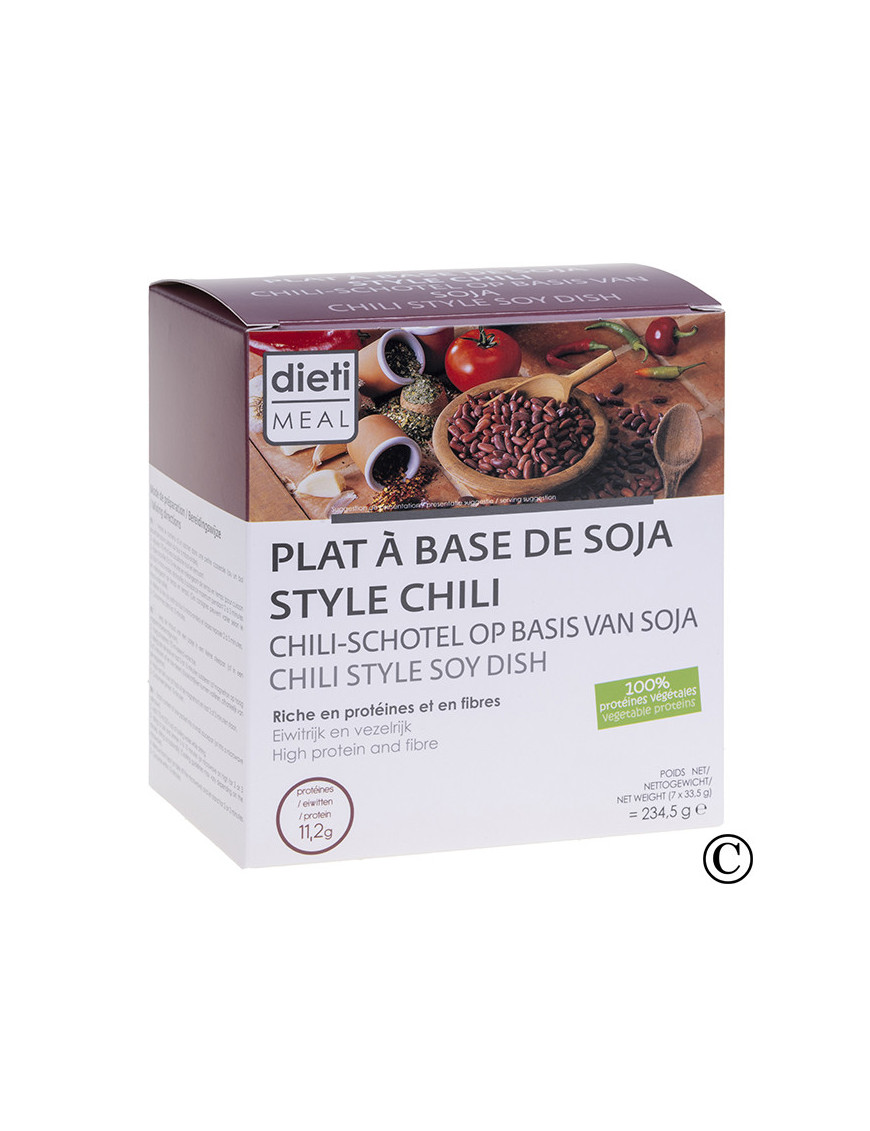 Dietimeal/Protimeal soja cuisiné façon Chili Vegan
