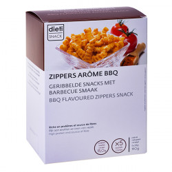 Chips zippers arôme barbecue Dietisnack